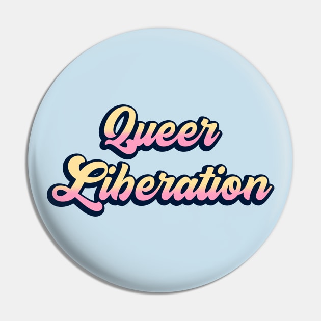 Queer Liberation Pin by Football from the Left