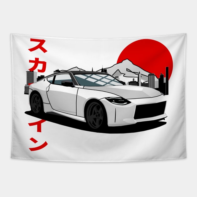 Nissan 400z Fairlady Z (Z35) 2020 JDM Style Tapestry by Rebellion Store