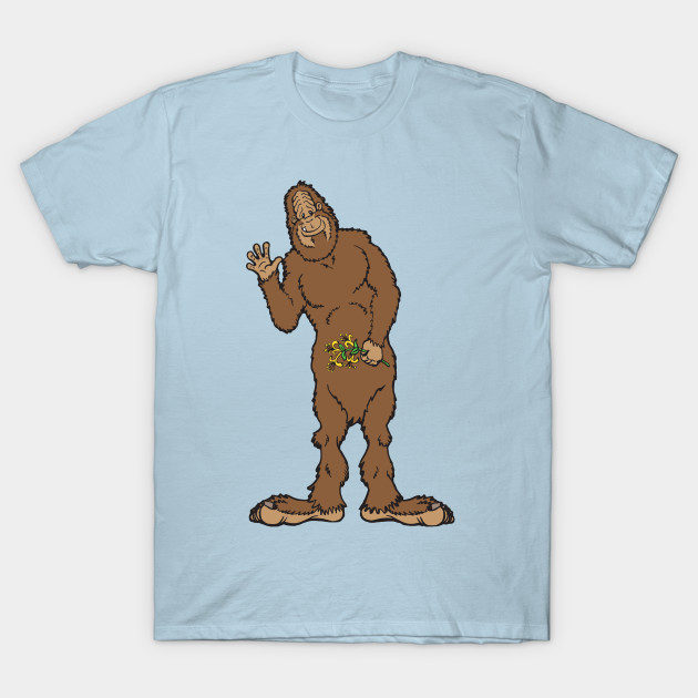 Disover Friendly Bigfoot Hello. - Bigfoot Fun - T-Shirt