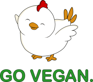 Go Vegan Cute Chick 2 Magnet