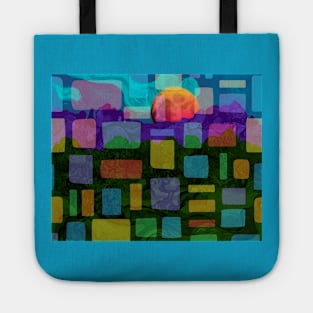 Olive Trees with the Alpilles in the Background by Van Gogh (Remix by SABRE) Tote