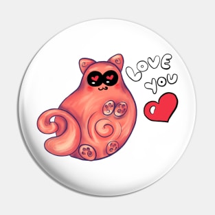 Romantic cat Pin