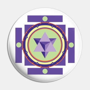 Merkaba Mandala Pin