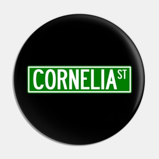 Cornelia St. sign Pin