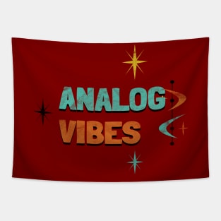 Analog Vibes Retro Futuristic Tapestry