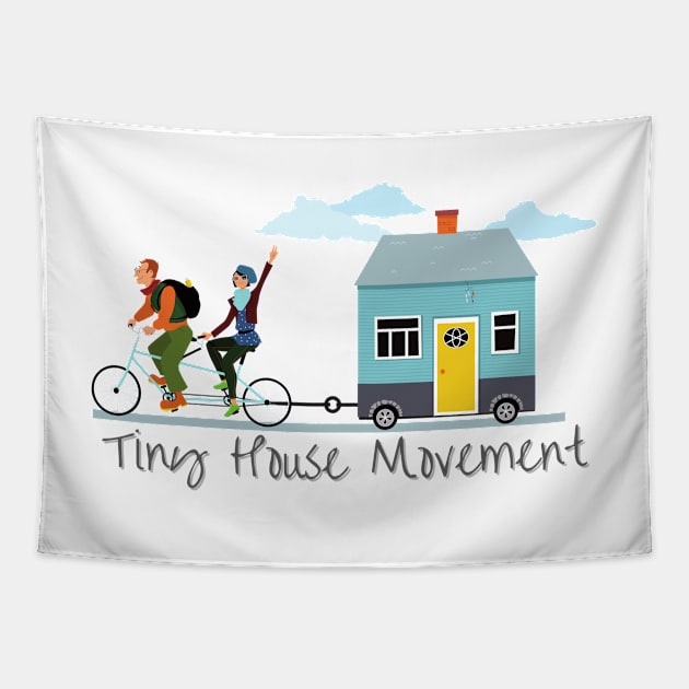 Tiny House Movement Tapestry by casualism