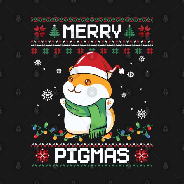 Merry Pigmas Funny Guinea Pig Lover  Christmas by MZeeDesigns