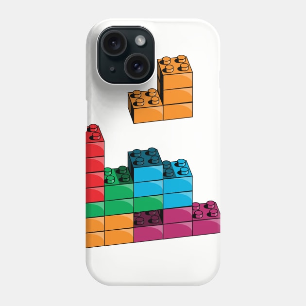 Lego Tetris Phone Case by Thoo