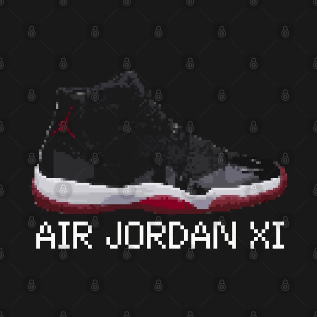 AJ XI - Pixelated art by Buff Geeks Art