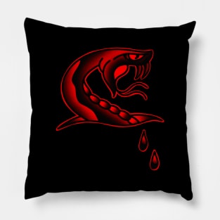 HomeSchoolTattoo Snakehead Pillow