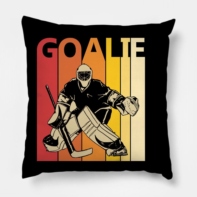 Vintage Hockey Goalie Pillow by GWENT