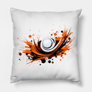 graphic background, Abstract Watercolor Splashes: Creative Illustration Pillow