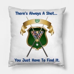 Pool Player Graphic Design Pillow