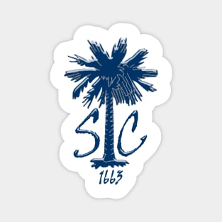 Blue Chrome SC Palm Magnet