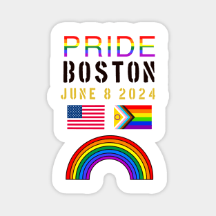 Pride Boston USA 2024 Magnet