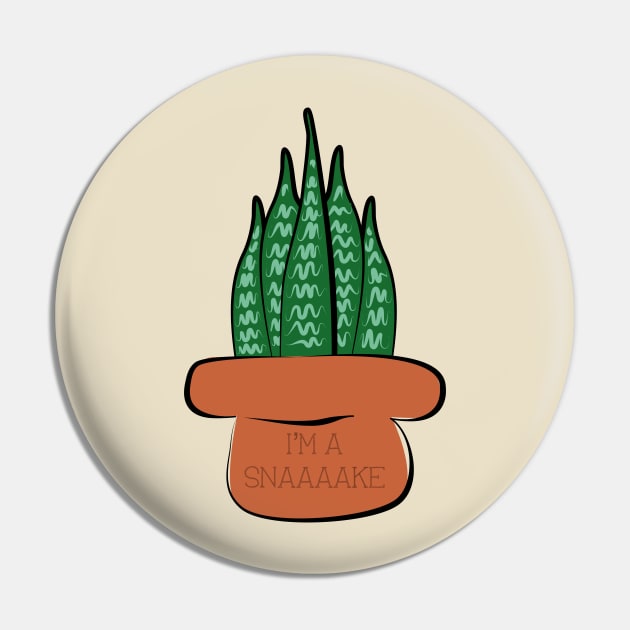 I’m A Snake Plant Pin by Punderstandable