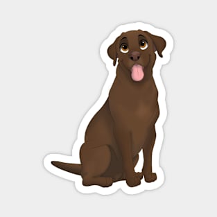 Chocolate Labrador Retriever Dog Magnet