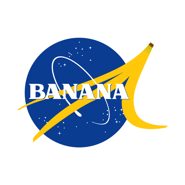 NASA funny banana logo by minimaldesign