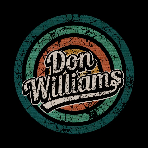 Don Williams // Retro Circle Crack Vintage by People Mask