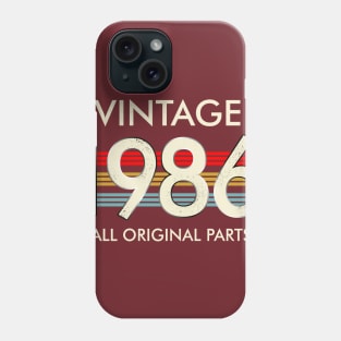 Vintage 1986 All Original Parts Phone Case