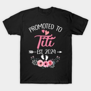 Promoted To Titi Est 2020 Sunflower Mothers Day T-Shirt Promoted To Titi Est 2020 Sunflower Mothers Day T-Shirt