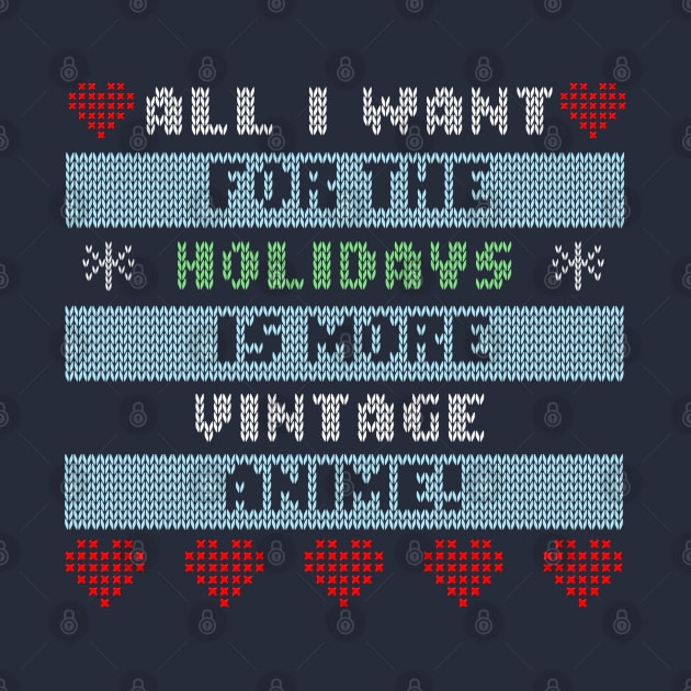 Vintage Anime Holiday Sweater by AnimeNostalgia