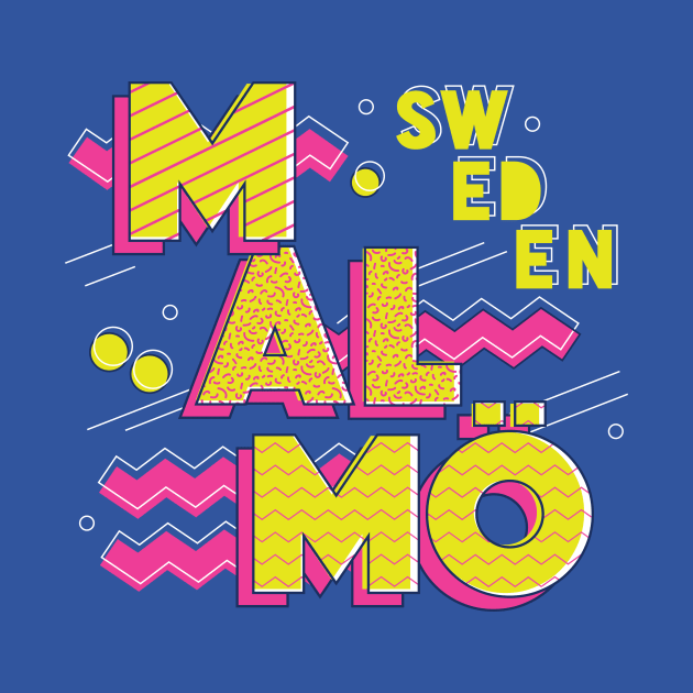 Retro 90s Malmö, Sweden by SLAG_Creative