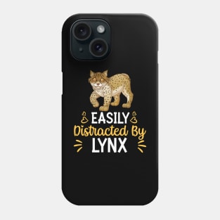 Easily Distracted By lynx Phone Case