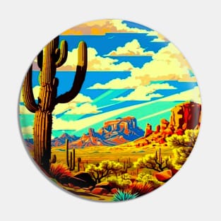 TONTO National Forest Vintage Advertising Travel Print Pin