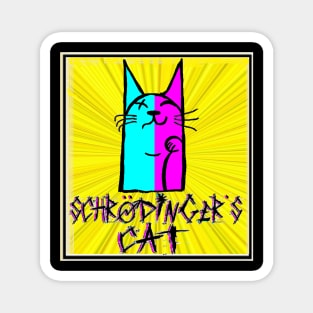 student Tattoo Sticker schrodingers Cat Magnet