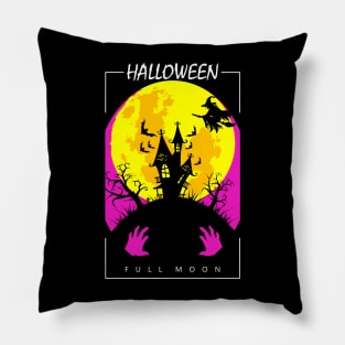 Halloween Full Moon Pillow