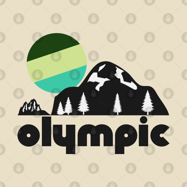 Retro Olympic ))(( Tourist Souvenir National Park Design by darklordpug