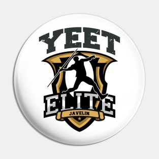 Yeet Elite Javelin Badge Track N Field Athlete Pin
