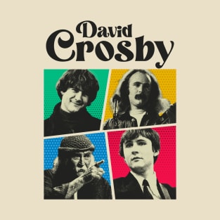 David Crosby Comics Black T-Shirt