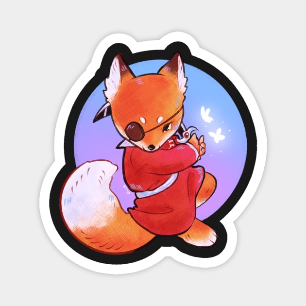 Hua Cheng little fox Magnet by ewewhy