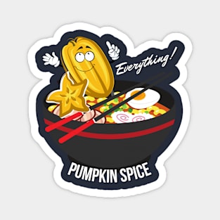 Pumpkin Spice Ramen Noodles Magnet