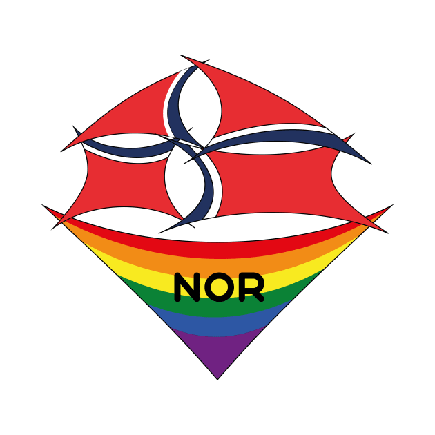 Norway pride flag by Pride_Art