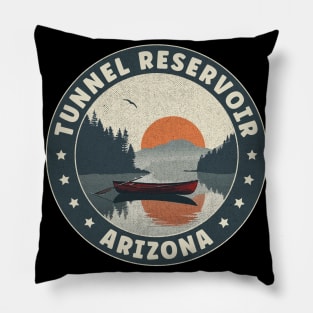 Tunnel Reservoir Arizona Sunset Pillow