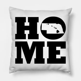 Nebraska and Hawai'i HOME Roots by Hawaii Nei All Day Pillow