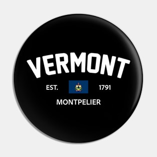 Vermont Collegiate Preppy Pin