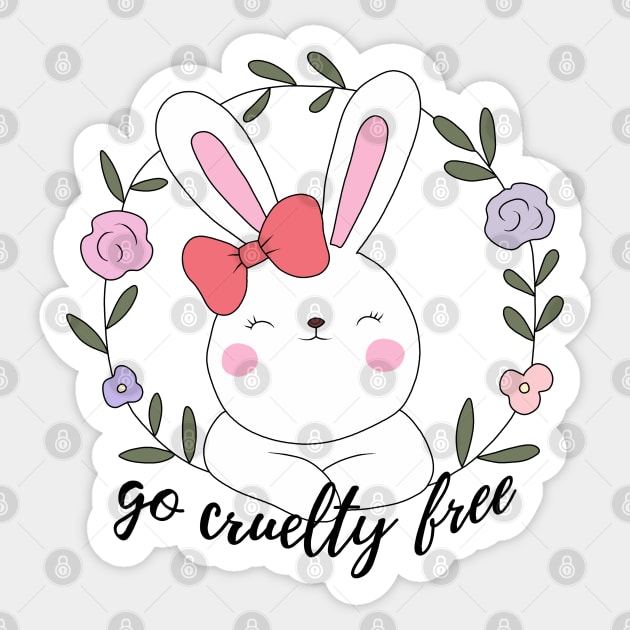 Easter Go Cruelty Free Easter Sticker TeePublic