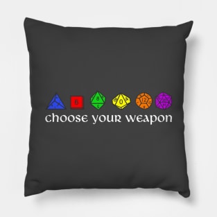 Rainbow Choose Your Weapon Pillow