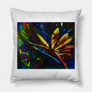 Bird of paradise flower Pillow