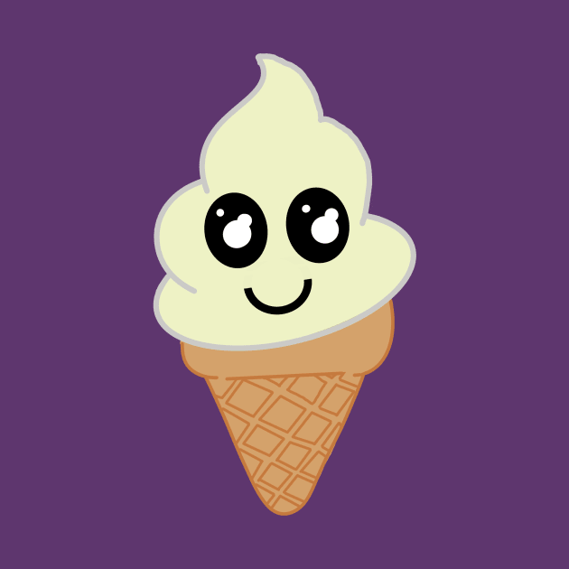 Vanilla Kawaii Icecream by DesignsBySaxton