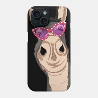 Farmer Cool Sunglasses Farm Animal Funny Donkey Phone Case