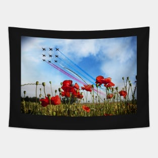 Reds and Poppies Tapestry