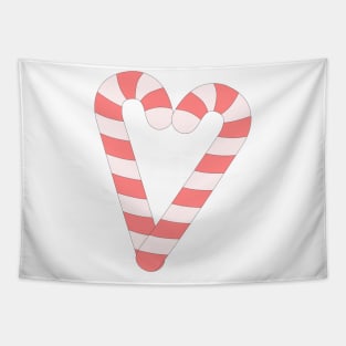 Candy Cane Heart Tapestry