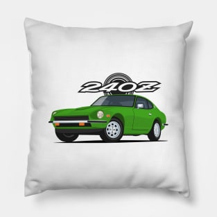 240z Fairlady classic sport coupe green Pillow