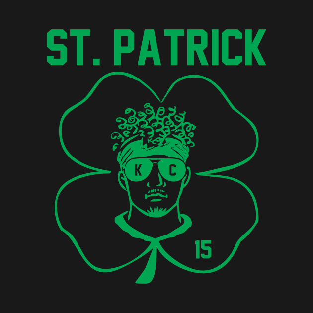 St. Patrick Mahomes (green design) by Cringe-Designs