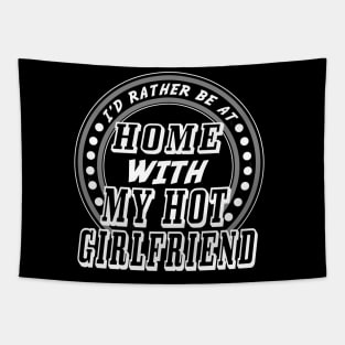 Home with girlfriend Tapestry